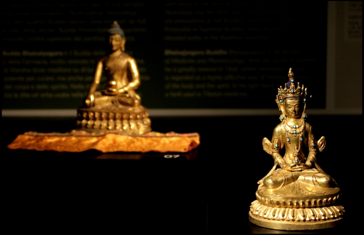 Amitabha ( front) and Akshobhya Buddha (background)  